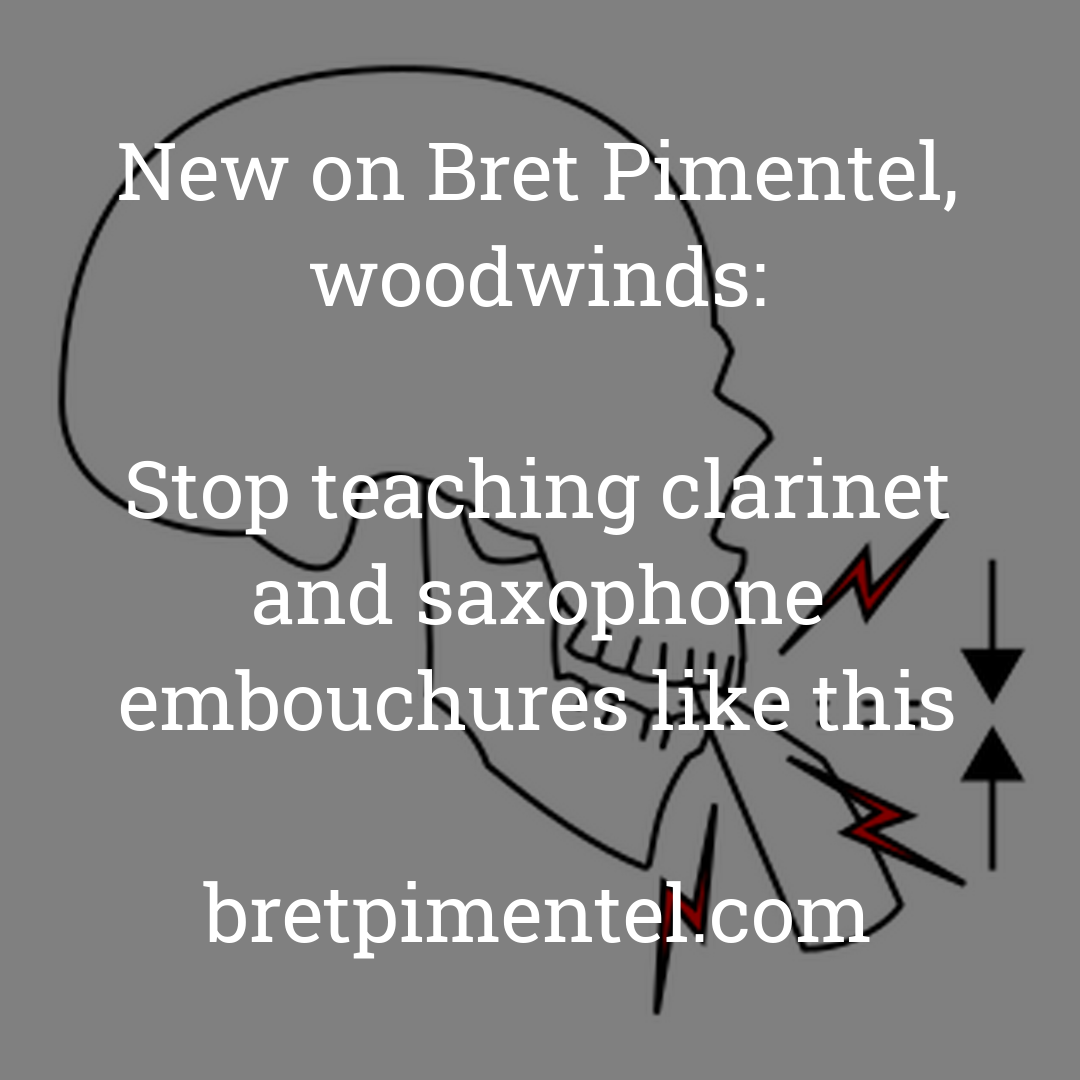 Stop teaching clarinet and saxophone embouchures like this