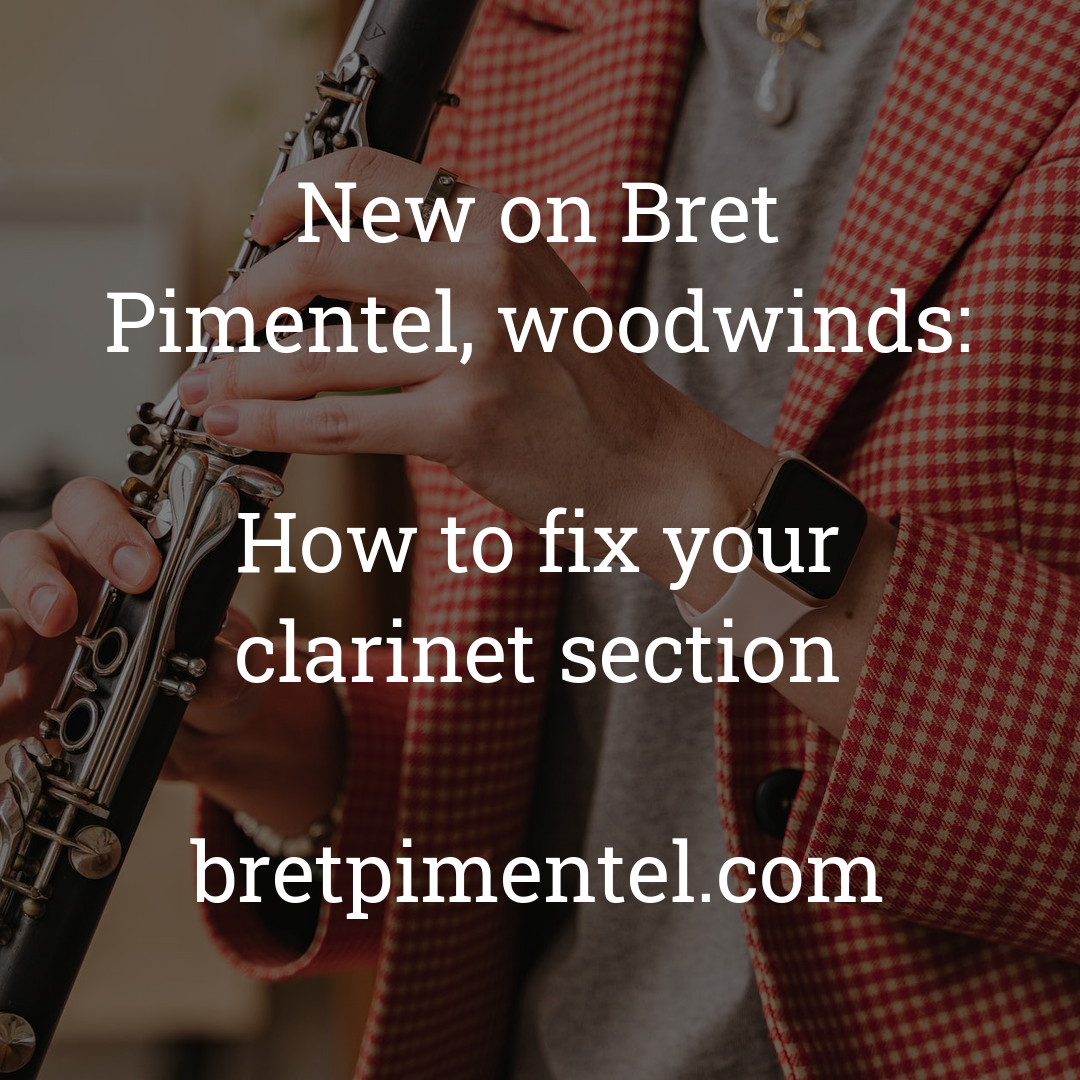 How to fix your clarinet section