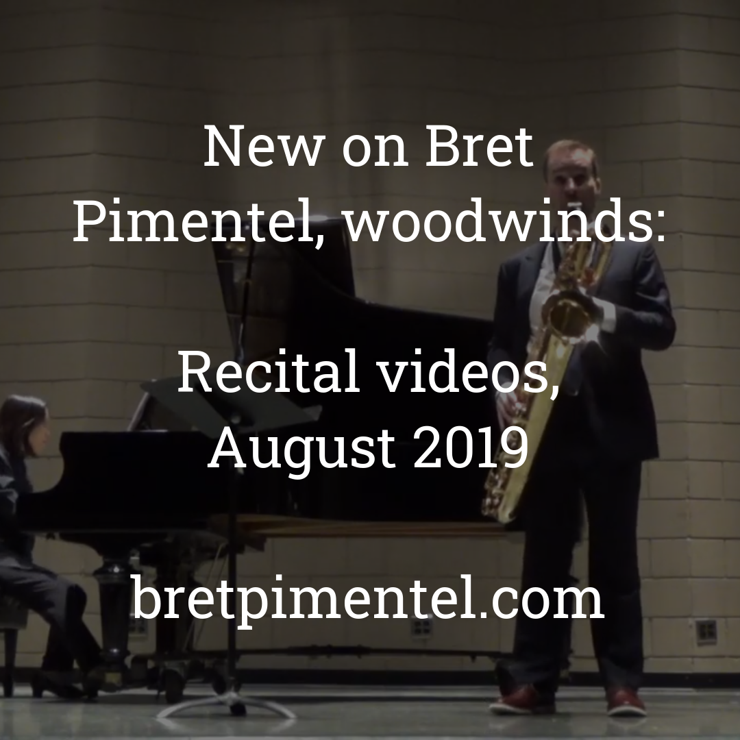 Recital videos, August 2019
