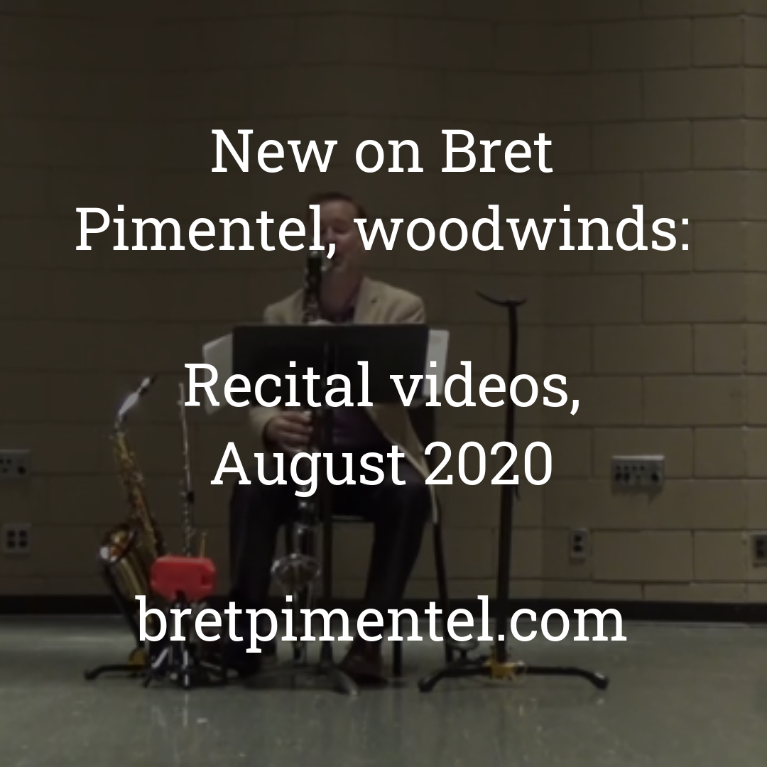 Recital videos, August 2020