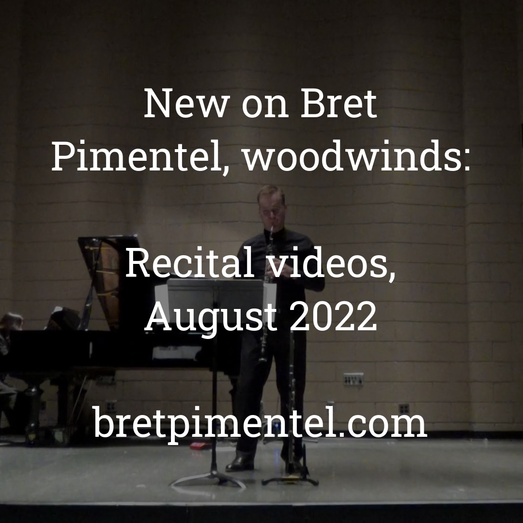 Recital videos, August 2022
